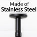 Utility-Sink.com 3 in. Shower Arm for Ceiling-Mounted Rainfall Showerhead (Black Finish) - Product Image 6