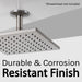 Utility-Sink.com 3 in. Shower Arm for Ceiling-Mounted Rainfall Showerhead (Brushed Nickel Finish) - Product Image 5