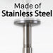 Utility-Sink.com 3 in. Shower Arm for Ceiling-Mounted Rainfall Showerhead (Brushed Nickel Finish) - Product Image 6