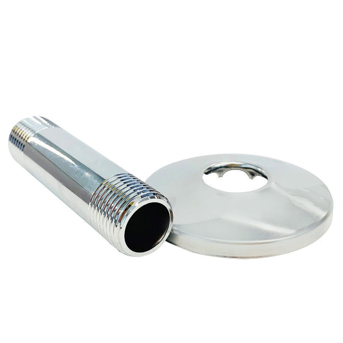 Utility-Sink.com 3 in. Shower Arm for Ceiling-Mounted Rainfall Showerhead (Chrome Finish) - Main Product Image