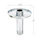 Utility-Sink.com 3 in. Shower Arm for Ceiling-Mounted Rainfall Showerhead (Chrome Finish) - Alternate View