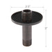 Utility-Sink.com 3 in. Shower Arm for Ceiling-Mounted Rainfall Showerhead (Oil-Rubbed Bronze Finish) - Alternate View