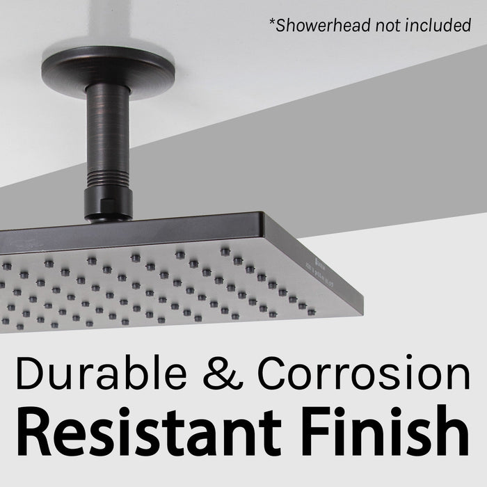 Utility-Sink.com 3 in. Shower Arm for Ceiling-Mounted Rainfall Showerhead (Oil-Rubbed Bronze Finish) - Product Image 5