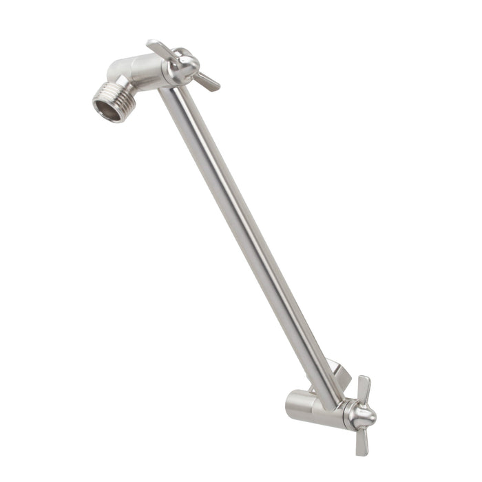 Utility-Sink.com 10 in. Solid Brass Shower Head Extension Arm (Stainless Steel Finish) - Main Product Image