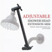 Utility-Sink.com 10 in. Solid Brass Shower Head Extension Arm (Black Finish) - Product Image 6