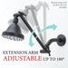 Utility-Sink.com 10 in. Solid Brass Shower Head Extension Arm (Black Finish) - Product Image 7