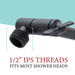 Utility-Sink.com 10 in. Solid Brass Shower Head Extension Arm (Black Finish) - Product Image 5