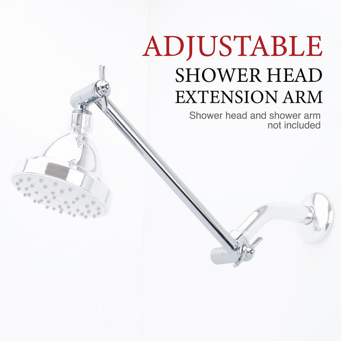 Utility-Sink.com 10 in. Solid Brass Shower Head Extension Arm (Chrome Finish) - Product Image 6