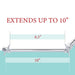 Utility-Sink.com 10 in. Solid Brass Shower Head Extension Arm (Chrome Finish) - Alternate View