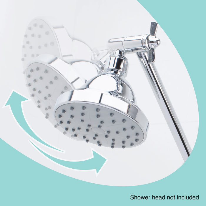 Utility-Sink.com 10 in. Solid Brass Shower Head Extension Arm (Chrome Finish) - Product Image 9