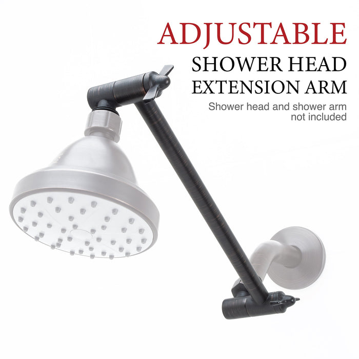 Utility-Sink.com 10 in. Solid Brass Shower Head Extension Arm (Oil-Rubbed Bronze Finish) - Product Image 6