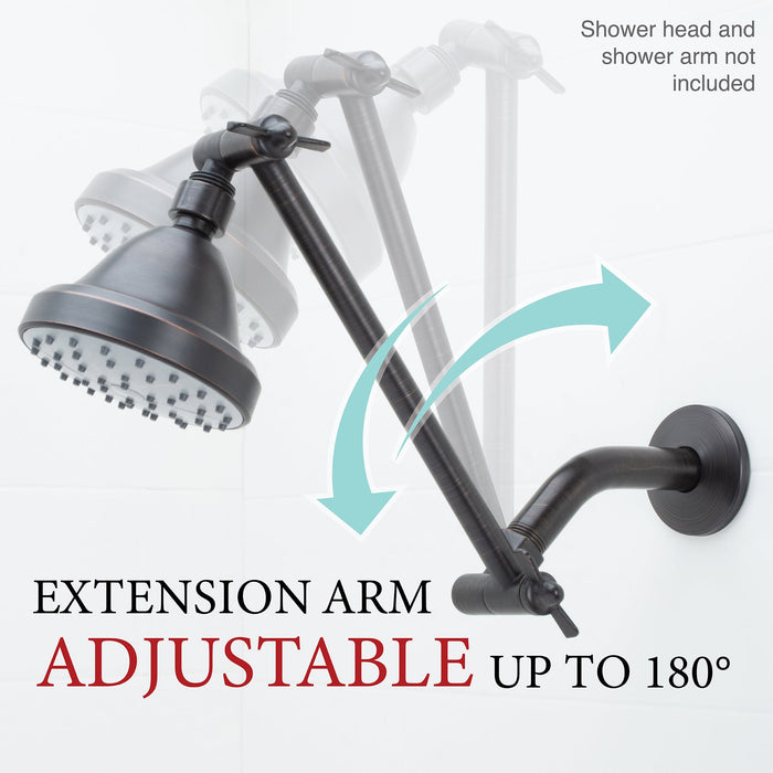 Utility-Sink.com 10 in. Solid Brass Shower Head Extension Arm (Oil-Rubbed Bronze Finish) - Product Image 7