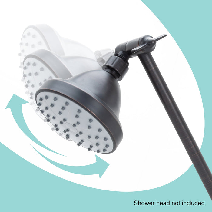 Utility-Sink.com 10 in. Solid Brass Shower Head Extension Arm (Oil-Rubbed Bronze Finish) - Product Image 9