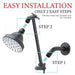 Utility-Sink.com 10 in. Solid Brass Shower Head Extension Arm (Oil-Rubbed Bronze Finish) - Detail View 2