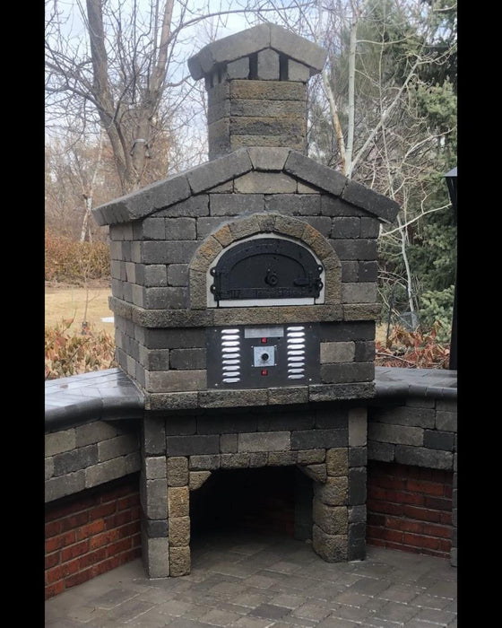 Chicago Brick Oven 750 Hybrid Pizza Oven DIY Kit (Residential) | Dual-Fuel (Gas and Wood)