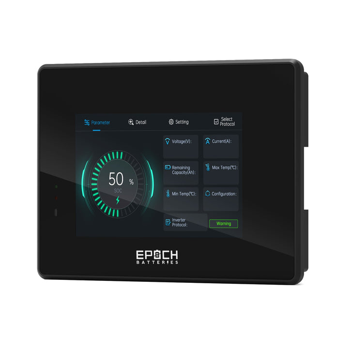 Epoch Batteries Pro Series - 5" Touch Screen Display — battery management system connection detail