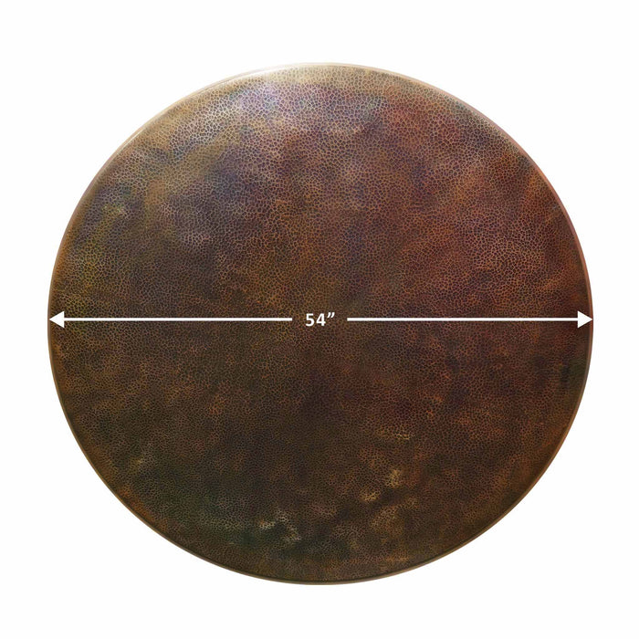 Moreno 54" W Round Copper Fire Pit Lid - MORENO-TOP-54RND by Starfire Designs Starfire Designs