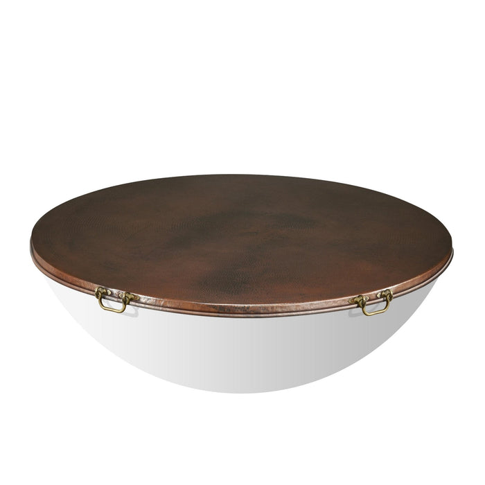Moreno 54" W Round Copper Fire Pit Lid - MORENO-TOP-54RND by Starfire Designs Starfire Designs