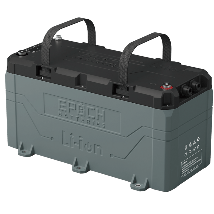 Epoch 36V 100Ah LiFePO4 battery — size comparison