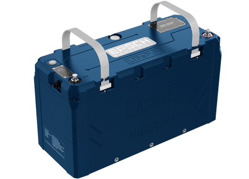 Epoch 12V 460Ah V2-T Elite LiFePO4 battery — side profile