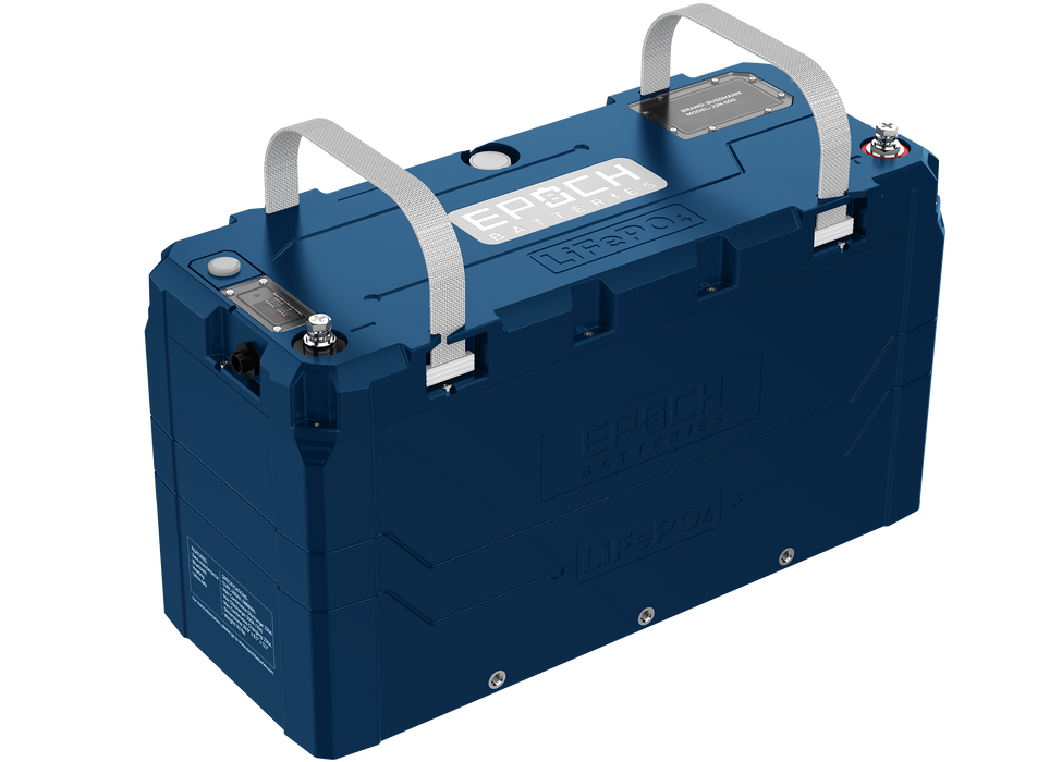 Epoch 12V 460Ah V2-T Elite LiFePO4 battery — side profile