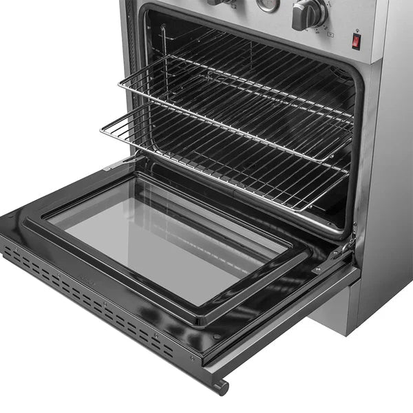 Forno Marco 30-inch Gas Range with 4 Burners and 4.32 Cu.ft. Convection Oven in Stainless Steel (FFSGS6277-30) FORNO