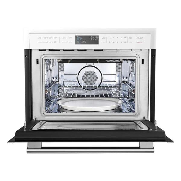 Forno Oliena Espresso 24-Inch 1.6 Cu.ft Compact Oven in White with Stainless Steel Handle (FMWDR3093-24WHT) FORNO