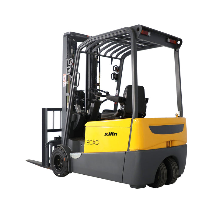 Xilin CPD20SA-20-Li-189 3 wheel electric forklift battery and drive unit detail