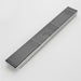 Brushed Nickel Linear shower drain stainless steel material 35.4 inch with grid cover with hair strainer and adjustment feet - back view