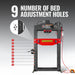 75 Ton H-Frame Air/Hydraulic Shop Press with Hand Winch,  Fully Welded — lifestyle view