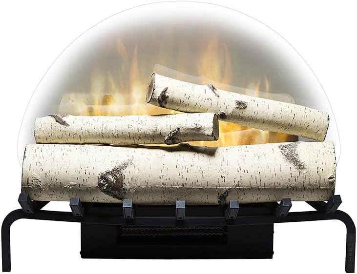 Revillusion® 25" Electric Fireplace Log Set w/ Ashmat - detail close-up