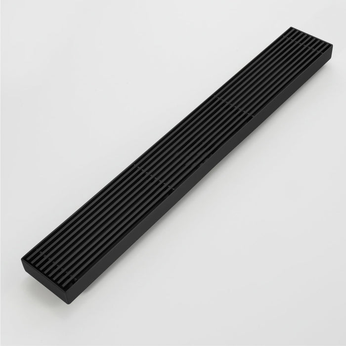 wonderland shower inc Matte Black Linear shower drain stainless steel material 24 inch or 35.4 inch... - Lifestyle View