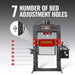 100 Ton H-Frame Electric Hydraulic Shop Press with Hand Winch,  110V M — lifestyle view