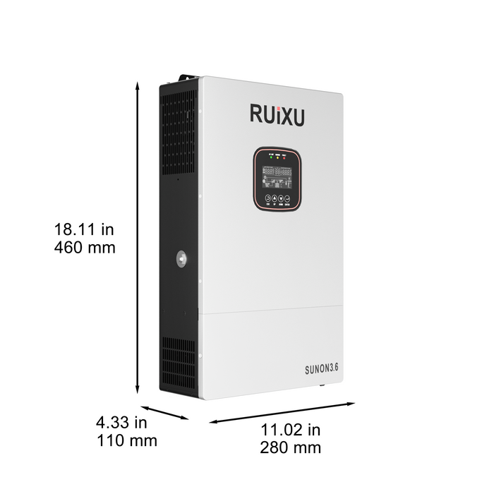 RUiXU SUNON3.6 3.6kW 120V off-grid solar inverter - view 4