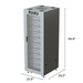 RUiXU 10-slot battery cabinet for RX-LFP48100 server rack batteries - view 4