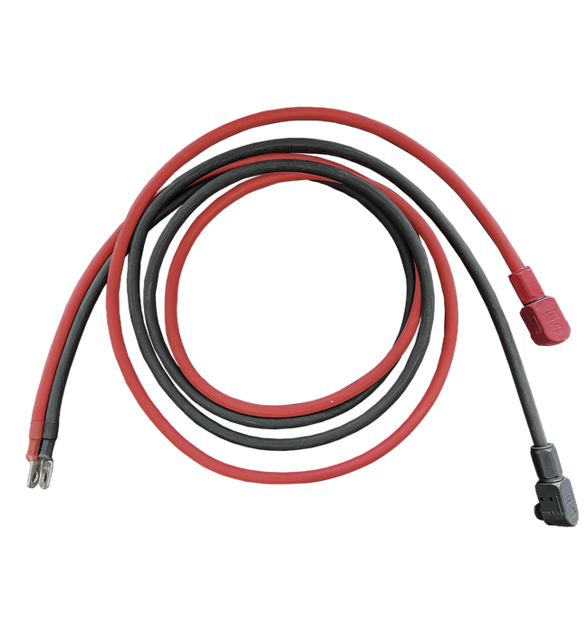 Epoch Batteries 4AWG 6 ft - Pluggable Battery Connector w/ 5/16" lugs (Rack Batteries) — side profile