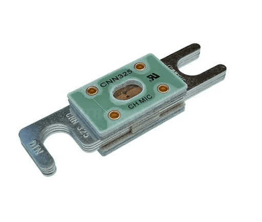 Victron Fuse CNN 325A/80V for Victron Lynx Shunt (1 pc) - Victron Fuse CNN 325A/80V for Victron Lynx Shunt close up angled left