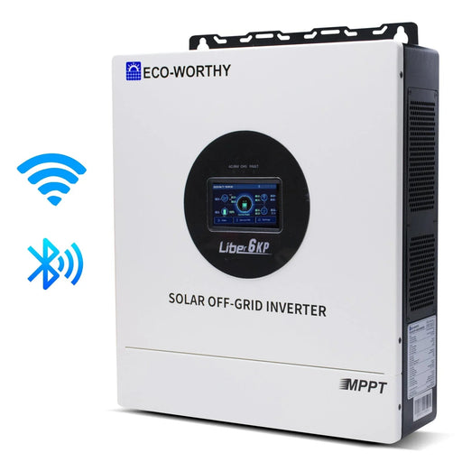 Green Vista Living ECO-WORTHY 6KW Solar Off-grid Split-phase AIO Inverter, 48Vdc to 120Vac/240Vac... Power Inverter