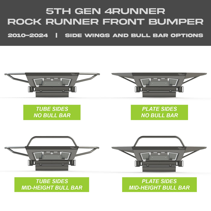 C4 Fabrication 2010-2024 Toyota 4Runner Rock Runner Front Bumper 1" Body Lift – image 3 of 20