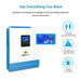 Green Vista Living Sungold Power 3000W 24V Solar Inverter Charger - Close-Up