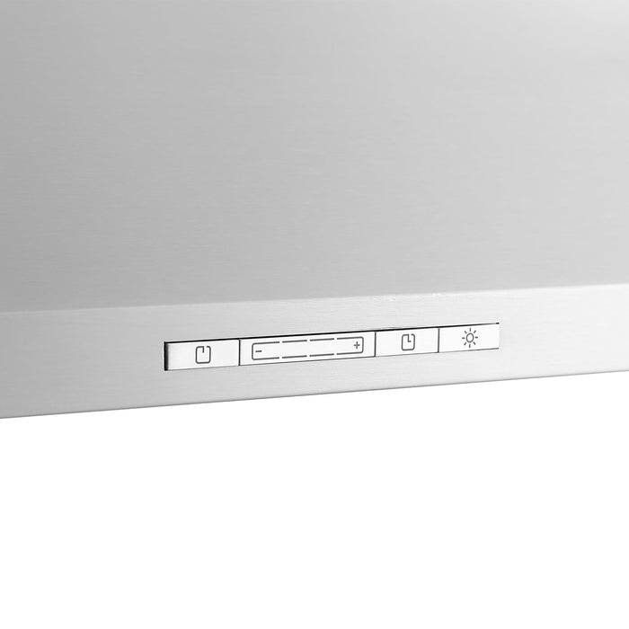 Rangaire 30" Wall-Mounted Range Hood 580 CFM Convertible Stainless Steel RHWMP30S Ventilation - Installation View