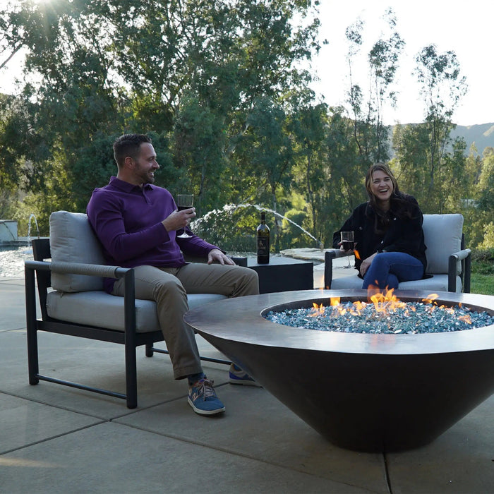 Cono Moreno 42" W Round Copper Fire Pit - MORENO-CONO-4215 by Starfire Designs Starfire Designs