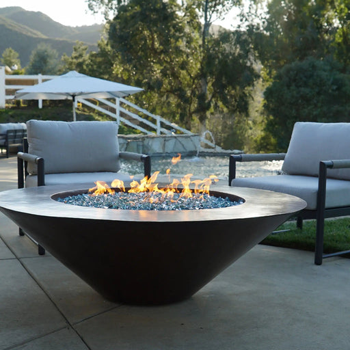 Cono Moreno 48" W Round Copper Fire Pit - MORENO-CONO-4815 by Starfire Designs Starfire Designs