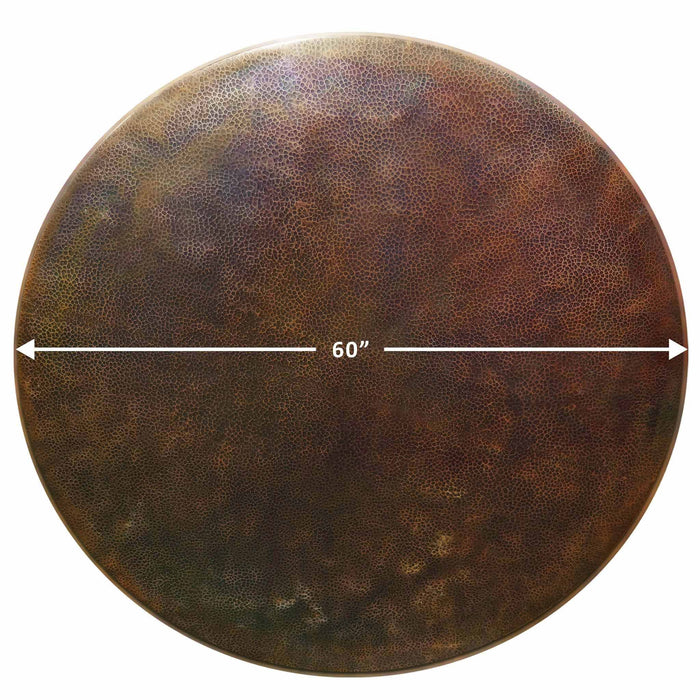 Moreno 60" W Round Copper Fire Pit Lid - MORENO-TOP-60RND by Starfire Designs Starfire Designs