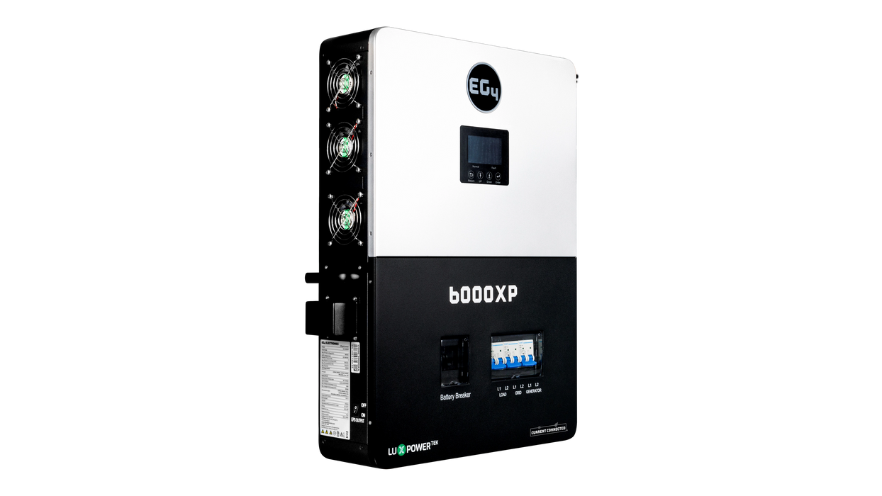 EG4 6000XP 48V 6kW Off-Grid All-in-One Inverter/Charger, 6kW Split-Phase AC Output, 8kW Solar Input, UL 1741 & UL 9540 Solar Inverter - Urban Supply Inc