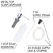 Utility Sink Laundry Tub Soap Dispenser (Chrome Finish) Bathroom Fixture - Side View