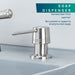 Utility Sink Laundry Tub Soap Dispenser (Stainless Steel Finish) Bathroom Fixture - Detail View