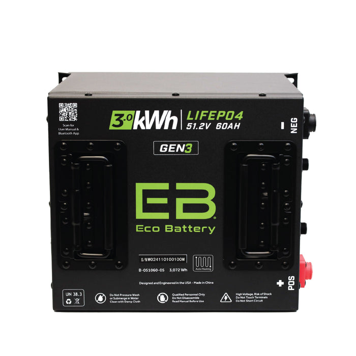 Eco Battery 48V 60Ah LiFePO4 Battery