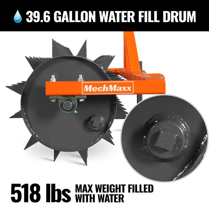 60" Drum Spike Aerator Cat. 1 3-Point Hitch Tractor Attachment, DSA60 — lifestyle view
