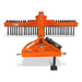 60" Offset Landscape Rake with 30 Tines 3 Point Hitch Tractor Attachment, LRA60